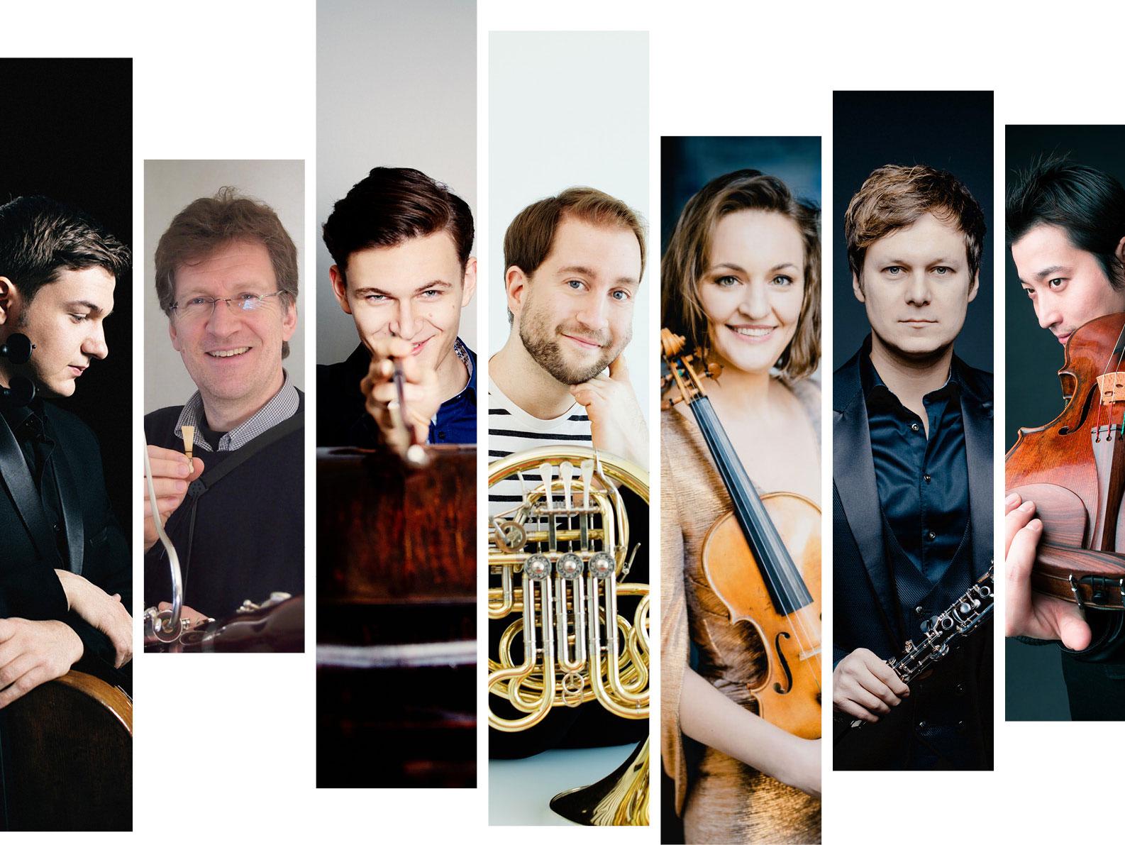 Beethoven-Septett, Fotos: Marco Borggreve, Nikolaj Lund, Martin Teschner, Julia Wesely