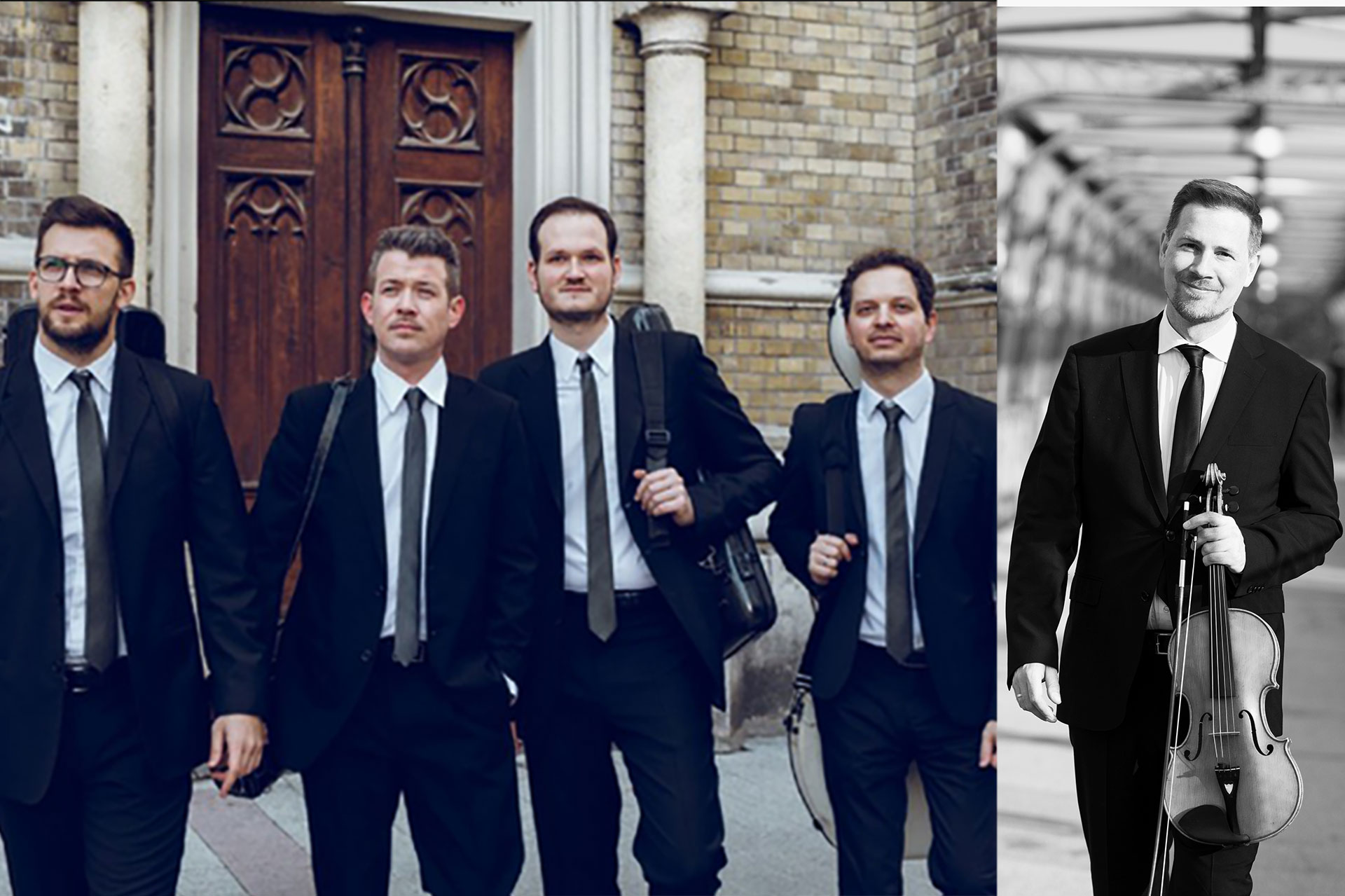 Acies Quartett, Foto: Emir Memedovski; Gerhard Marschner, Foto: Lukas Beck